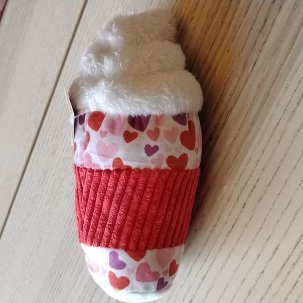 Boots & Barkley Red and White Heart Dog Toy - Picture 5 of 6